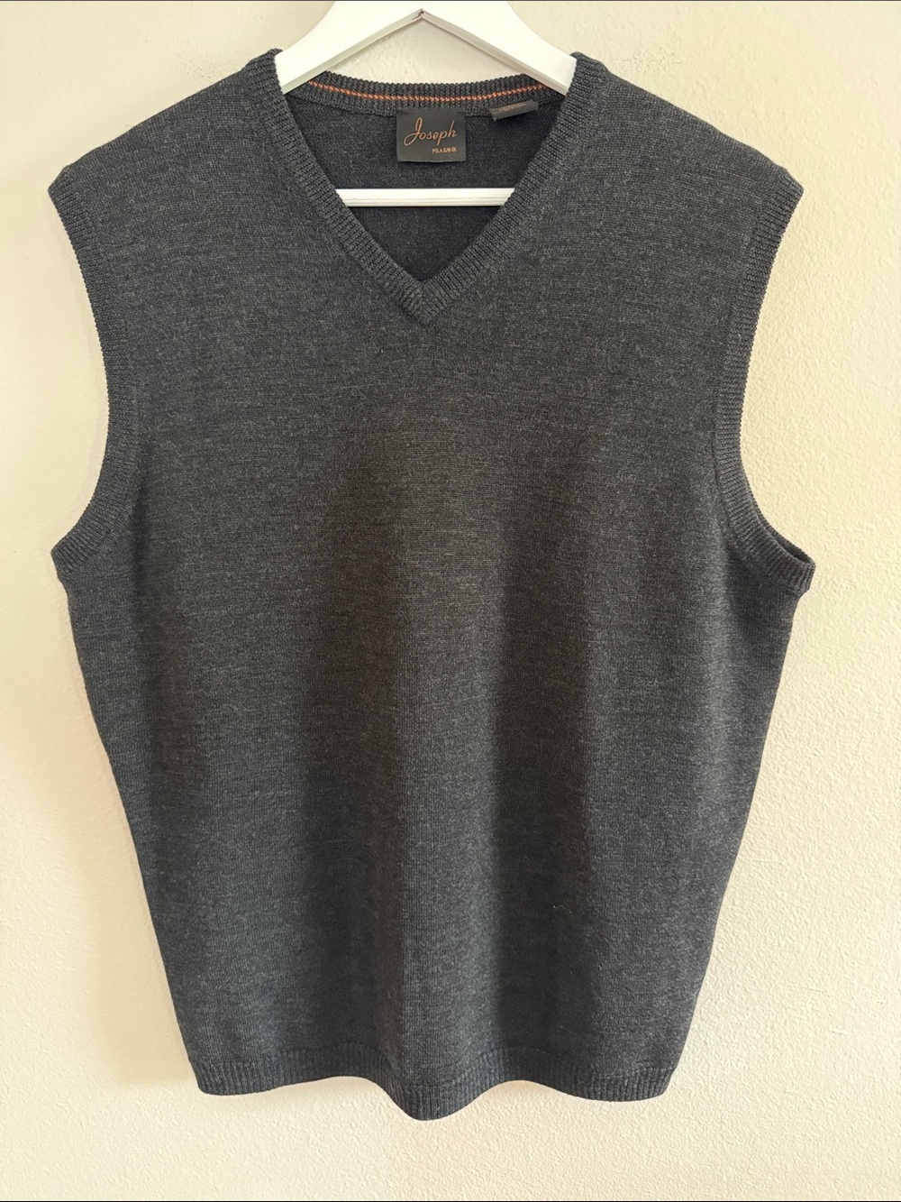 Joseph A. Bank Charcoal Gray Merino Wool Blend Sweater - Men's M - [PH0807]